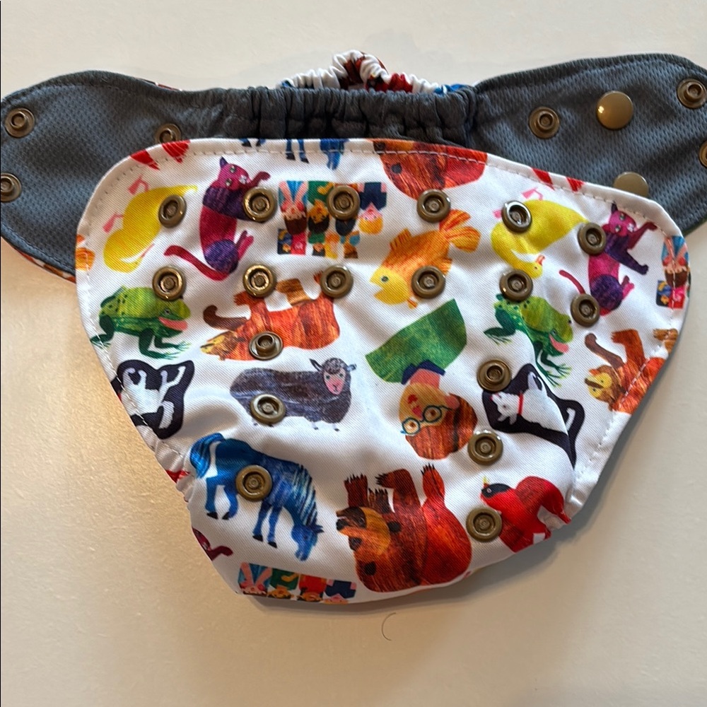 Colorful Animal Print Kids Diaper Cover